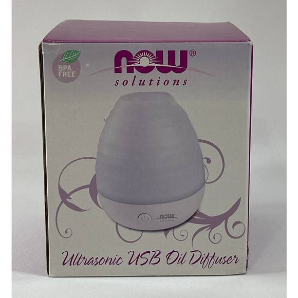 Now Solutions Ultrasonic USB Aromatherapy Oil Diffuser Heat Free Portable NEW - Picture 1 of 5